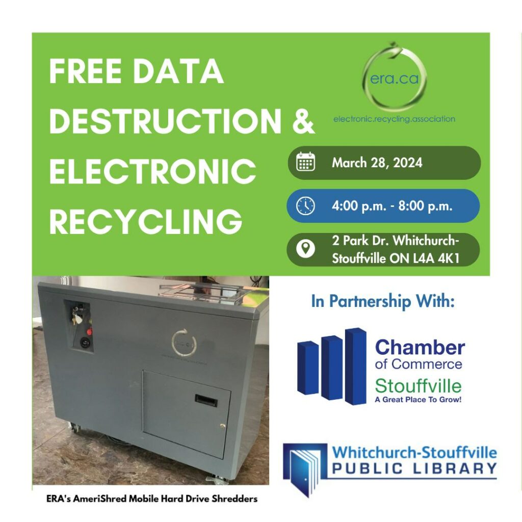 Free Data Destruction & Electronic Recycling Event